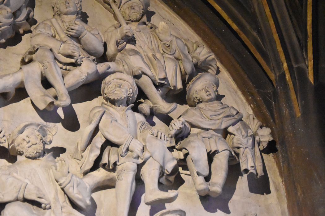 haut-relief : Arbre de Jessé, vue partielle
