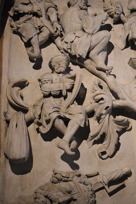 haut-relief : Arbre de Jessé, vue partielle