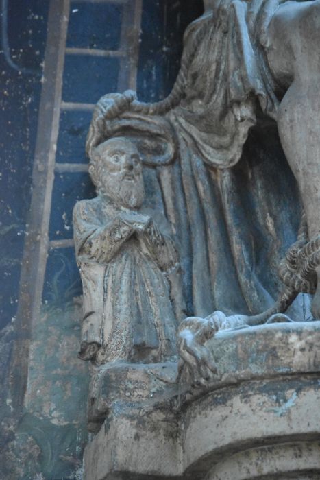 groupe sculpté : Ecce Homo, détail