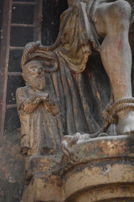 groupe sculpté : Ecce Homo, détail
