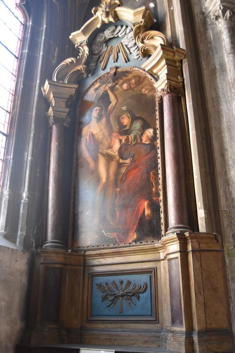 retable, tableau : Saint Sébastien soigné par Irène