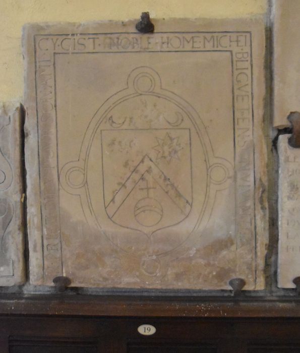 dalle funéraire de Michel Bliguet (n°19)