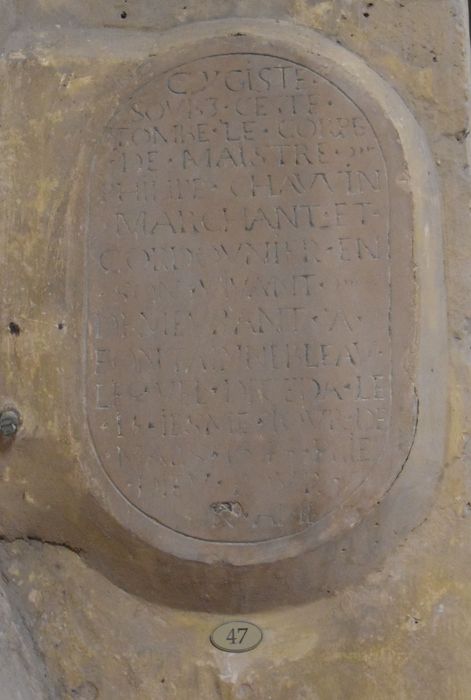dalle funéraire de Philippe Chauvin (n°47)