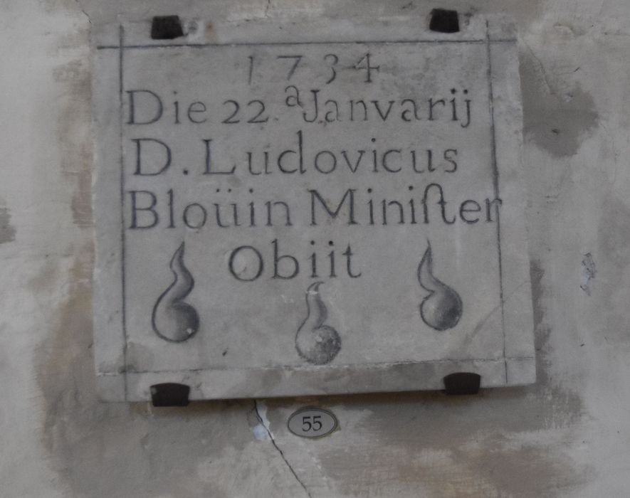 dalle funéraire de Louis Bloüin (n°55)