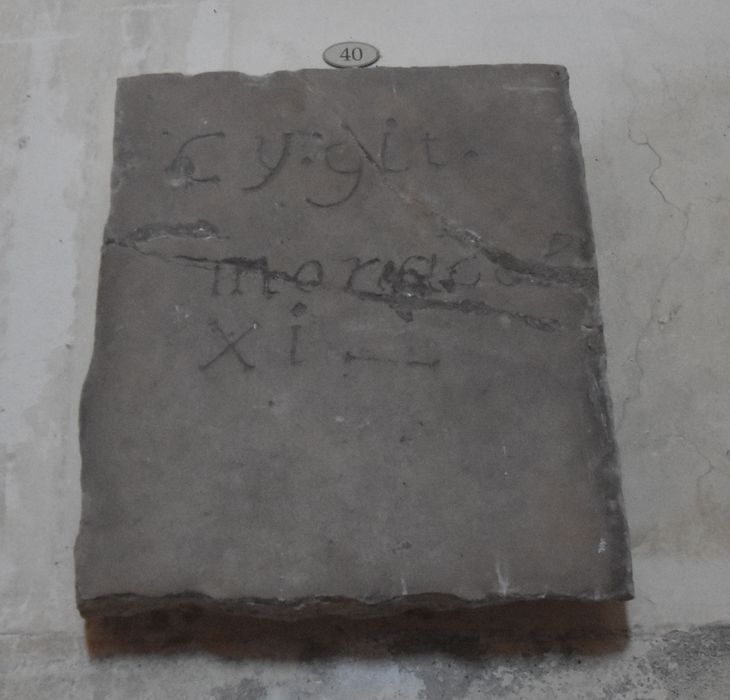 dalle funéraire de Jean de Monaldeschi, écuyer de Christine de Suède (n°40)