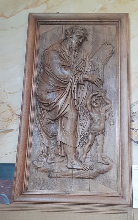 bas-relief : Saint Matthieu
