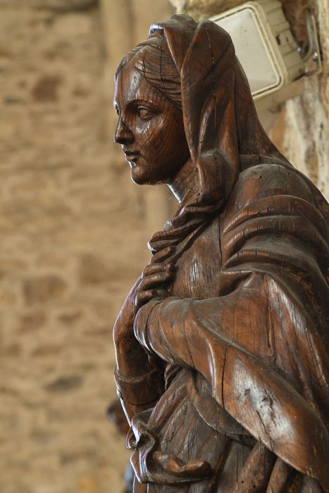 statue : Vierge de l’Immaculée Conception, vue partielle