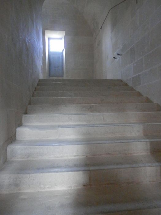 escalier principal rampe sur rampe