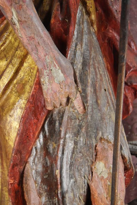 statue : Saint Jean-Baptiste, détail