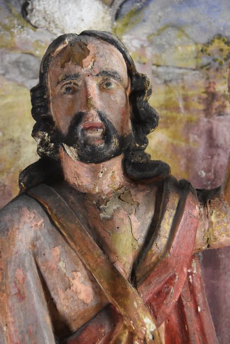 statue : Saint Jean-Baptiste, vue partielle