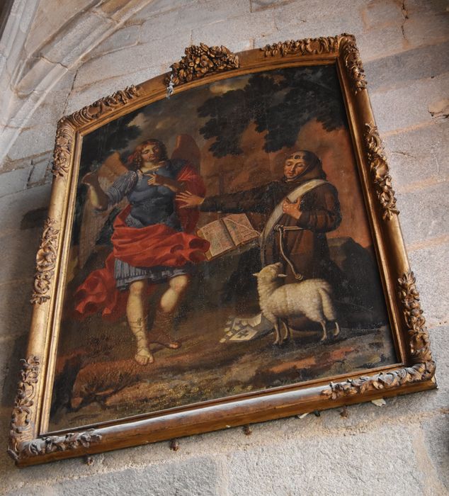 tableau : Saint Michel et saint François (?)