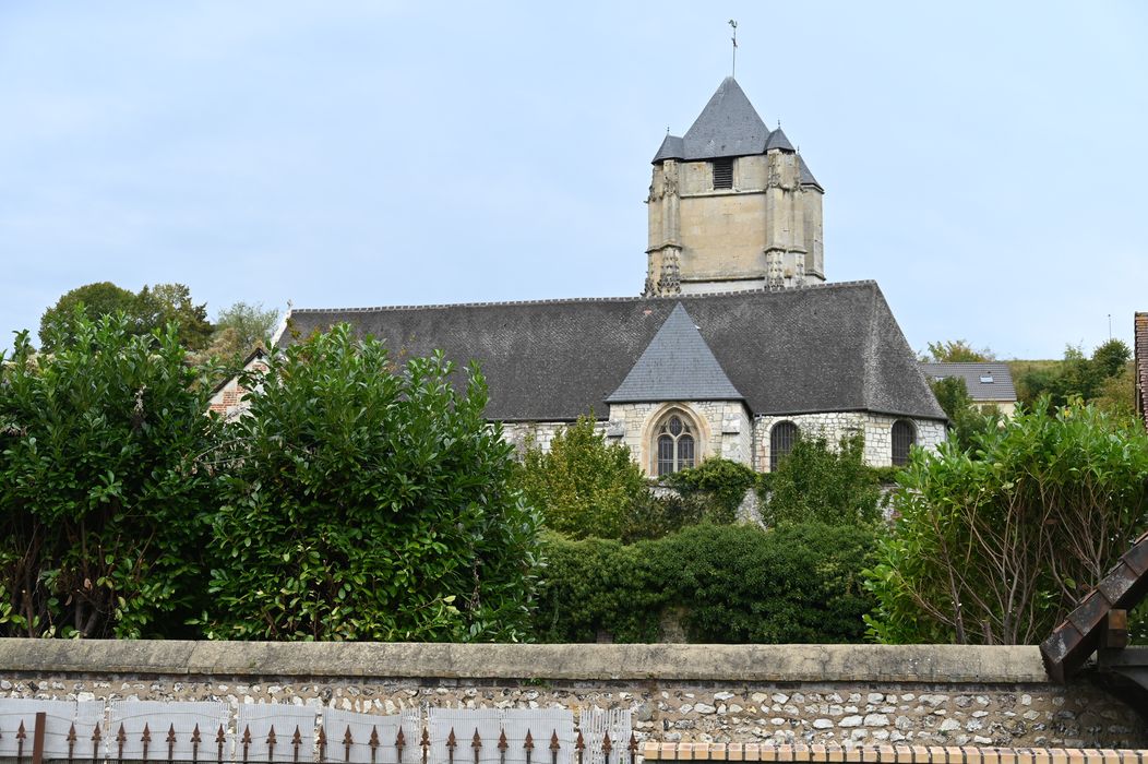 façade latérale sud, vue partielle