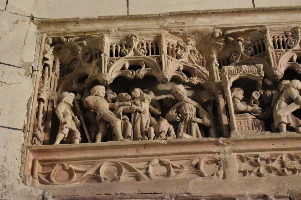 retable : Scènes de la Passion, détail