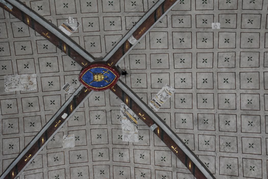 voûte du choeur, détail de la clef de voûte