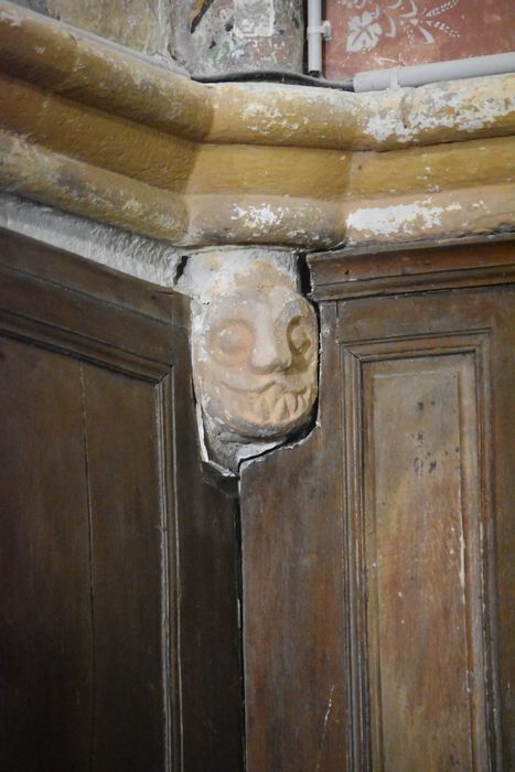 choeur, détail d’une console sculptée