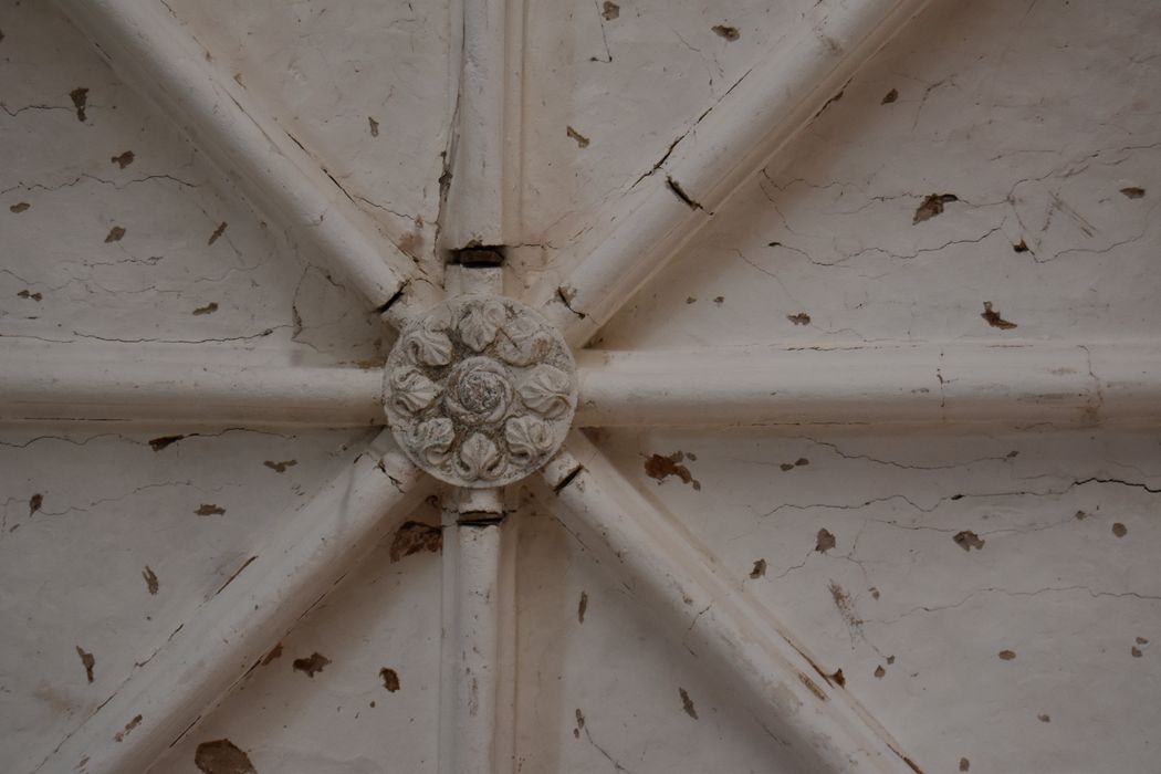 nef, détail d’une clef de voûte