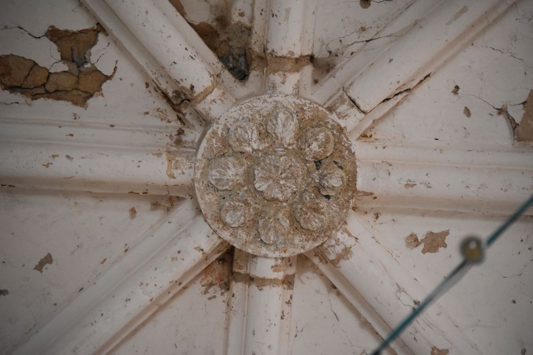 nef, détail d’une clef de voûte