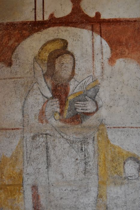 peintures monumentales (mur nord), détail : Saint Barthélemy