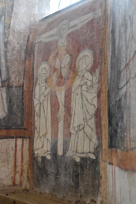 peintures monumentales (mur est), détail : Crucifixion