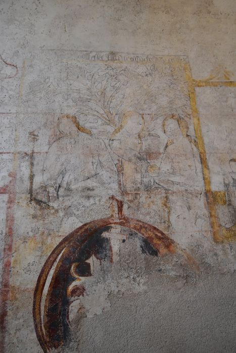 peintures monumentales (mur sud), Faute d’Adam et Eve