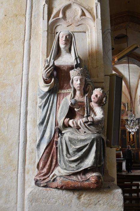 groupe sculpté : Sainte Anne, la Vierge à l’Enfant dit sainte Anne trinitaire