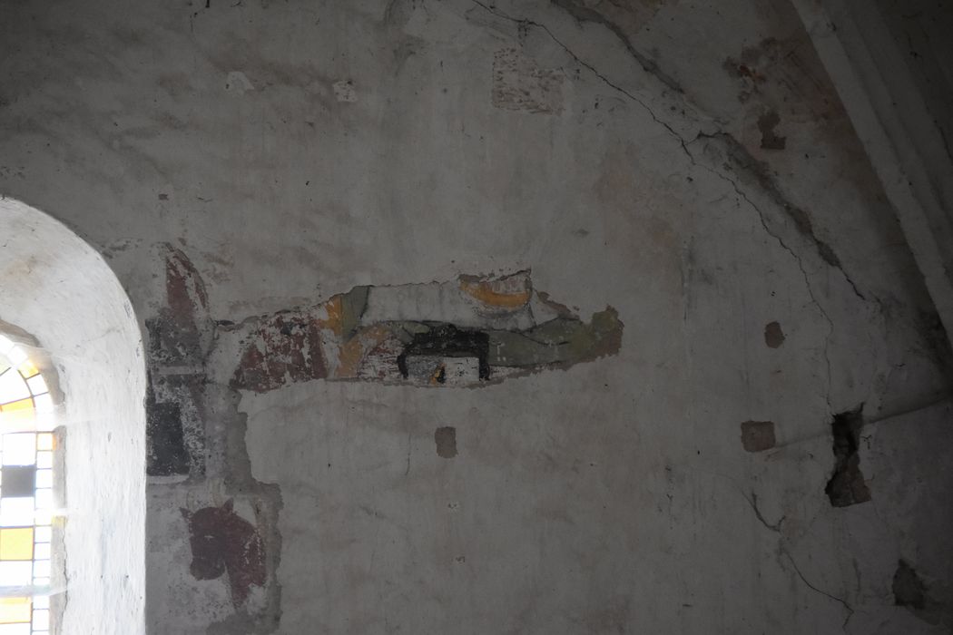 peinture monumentale (fragment) de la nef sud (mur sud), détail