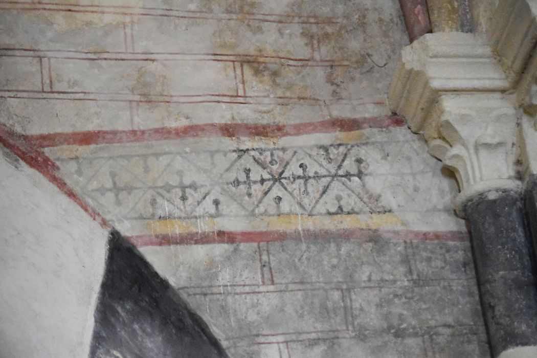 peinture monumentale, détail d’une bande décorative