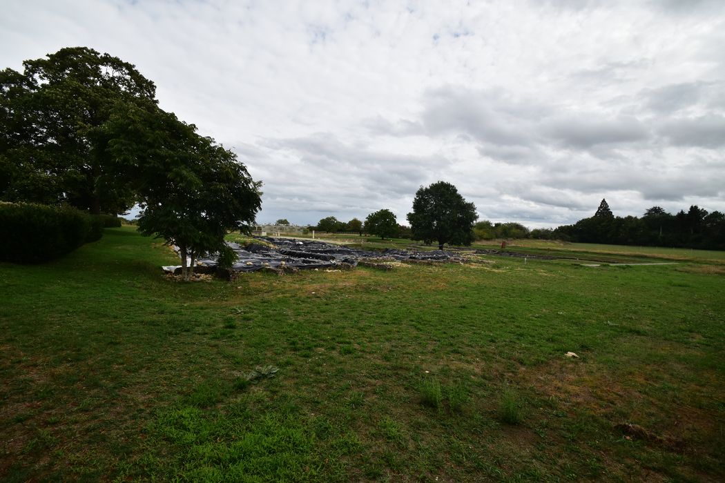 vue générale du site depuis l’Ouest en direction de l’Est