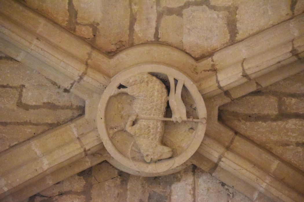 chapelle Saint-Antoine, détail de la clef de voûte