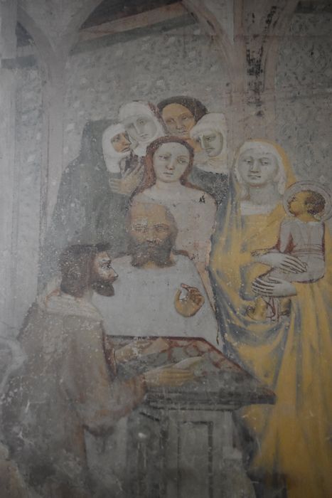 chapelle des fresques, peintures monumentales, détail