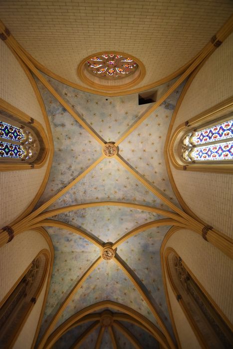 chapelle haute (chapelle Sainte-Croix), voûtes de la nef