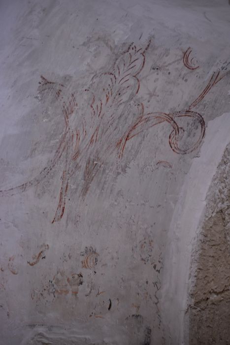 chapelle haute (chapelle Sainte-Croix), peinture monumentale (fragment), détail