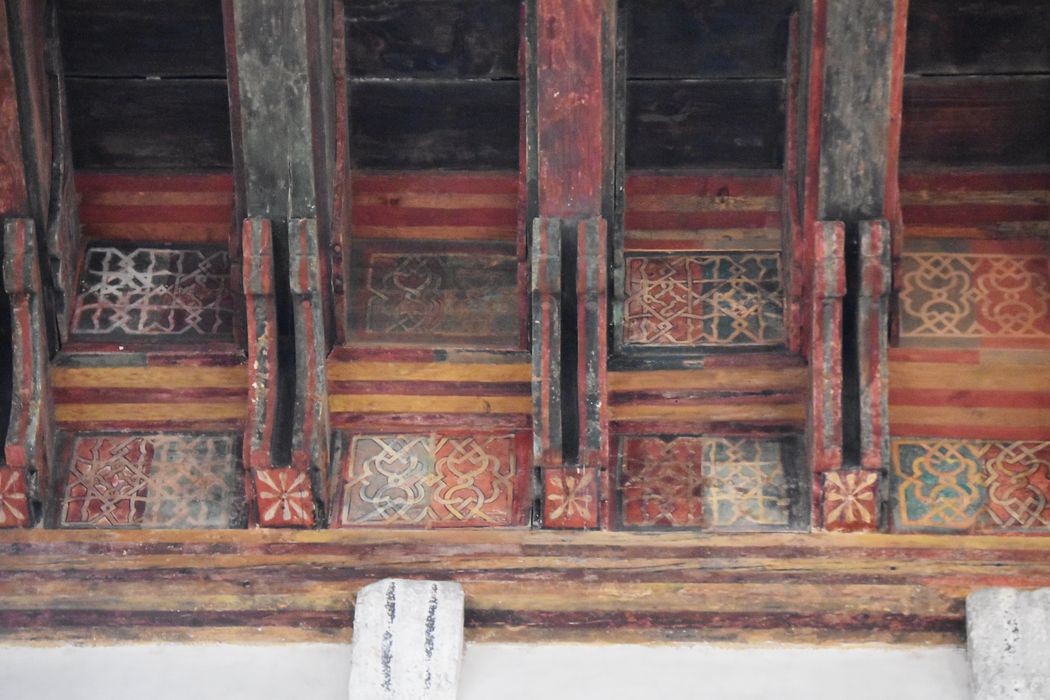 aile nord, galerie de la reine, plafond peint, détail