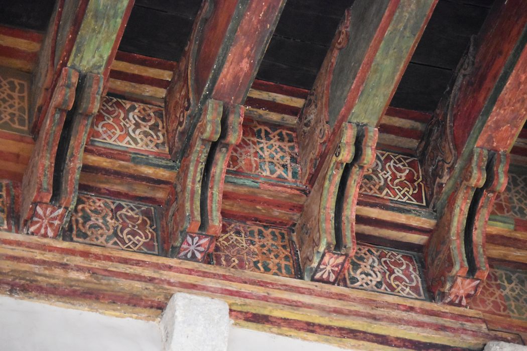 aile nord, galerie de la reine, plafond peint, détail