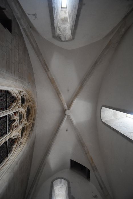 chapelle basse dite « de la Reine », voûte de la pièce située dans le prolongement du choeur