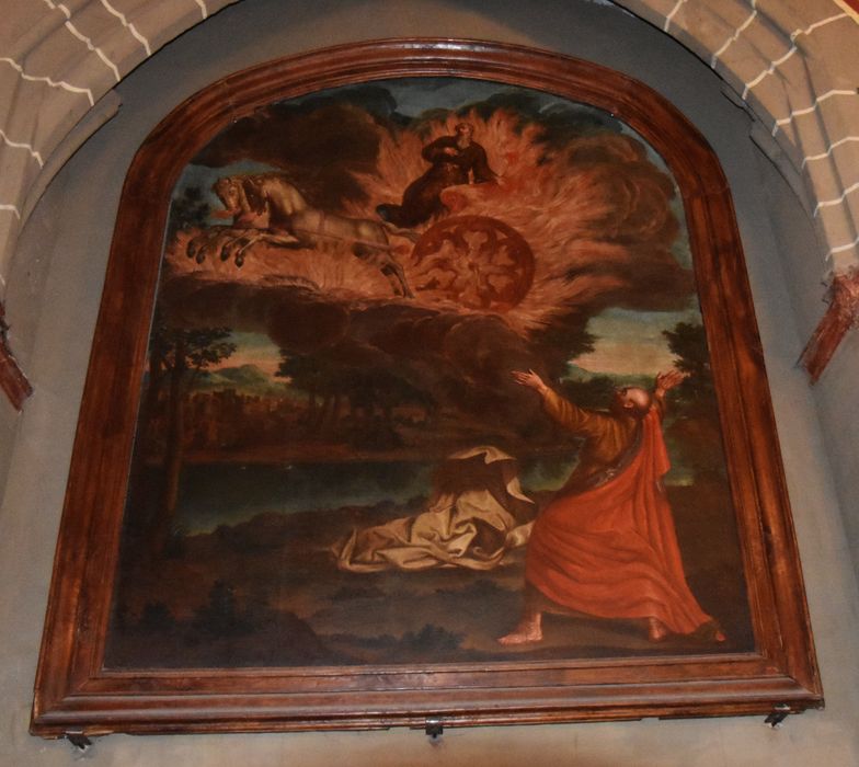 tableau : Saint François d’Assise dans le char de feu