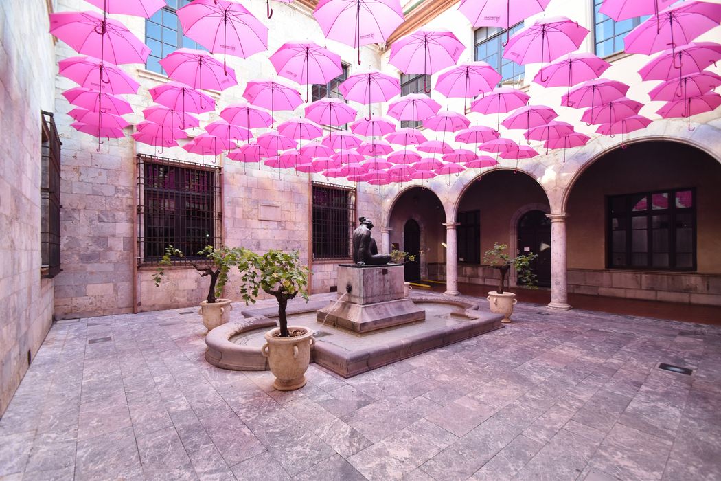 façades sur la cour intérieure, vue partielle