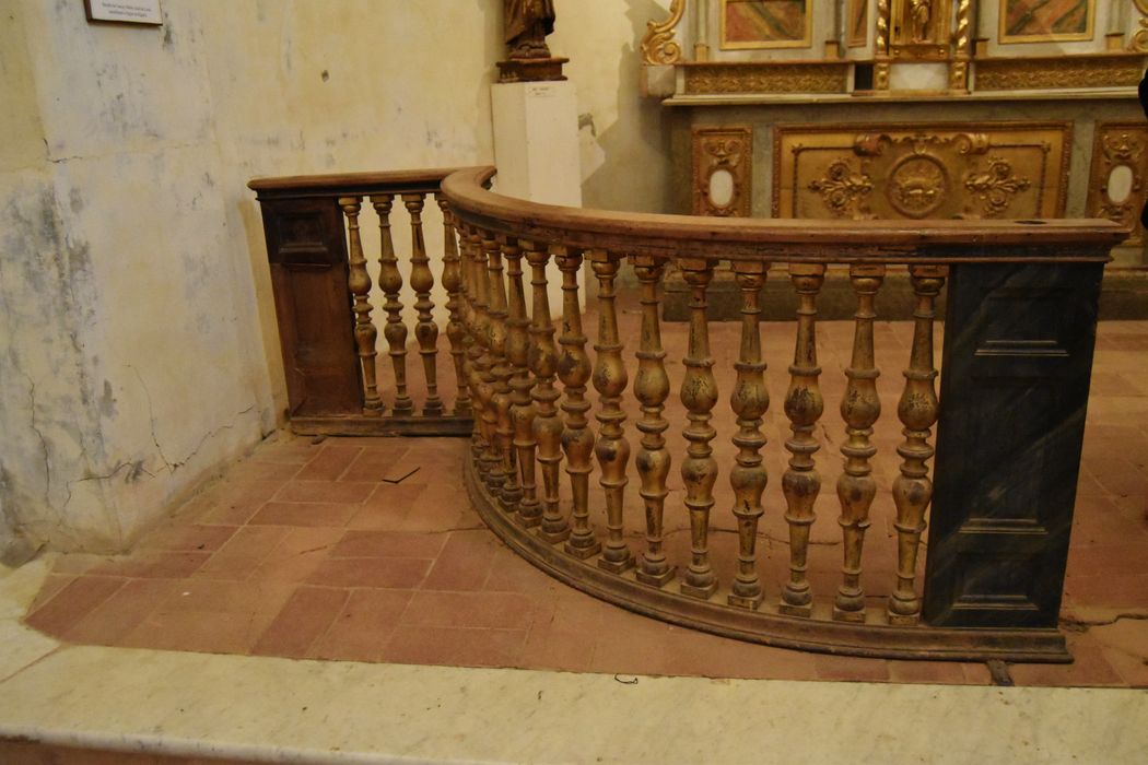 clôture de chapelle (barrière de communion)