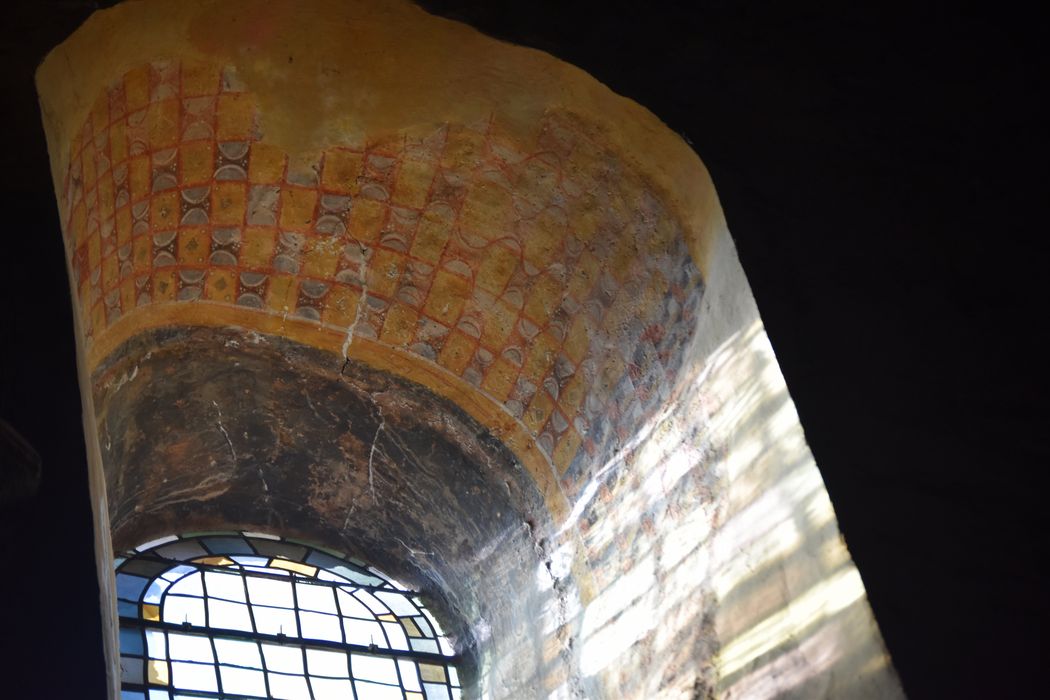 église abbatiale, peinture monumentale (fragment)