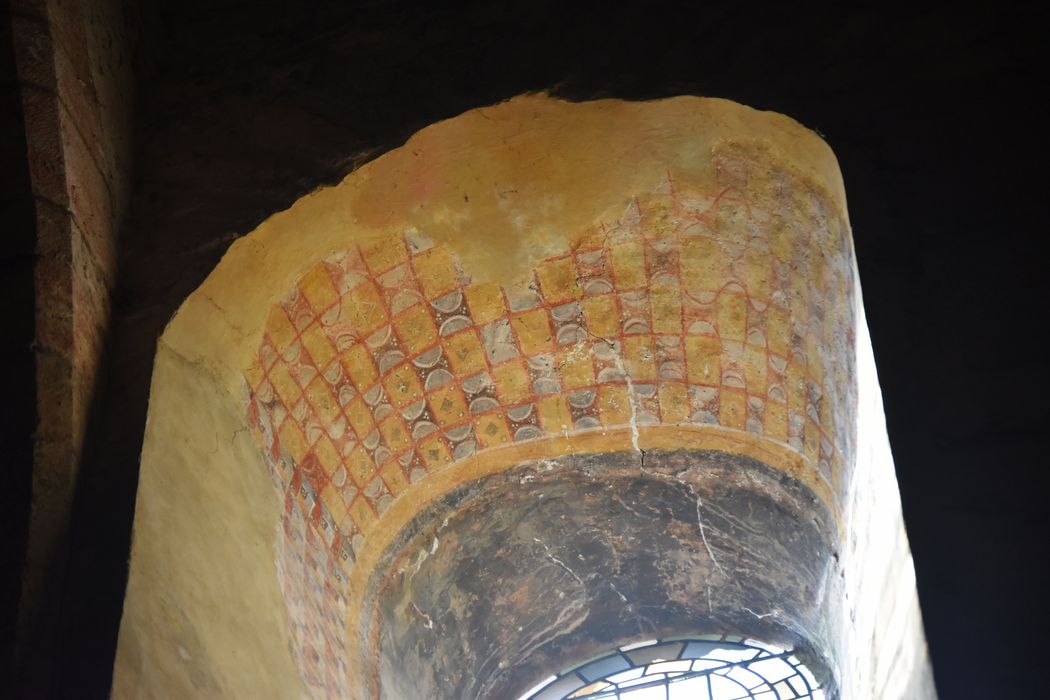 église abbatiale, peinture monumentale (fragment)