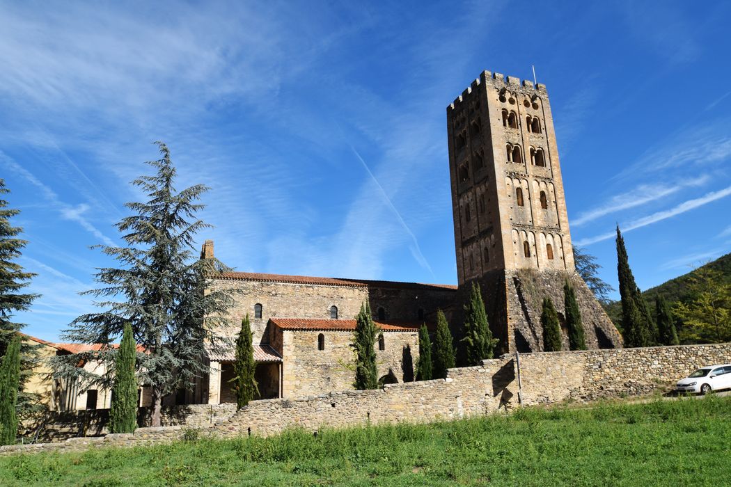église abbatiale, façade latérale sud
