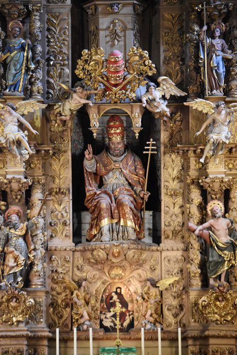 retable du maître-autel du Triomphe de saint Pierre, vue partielle