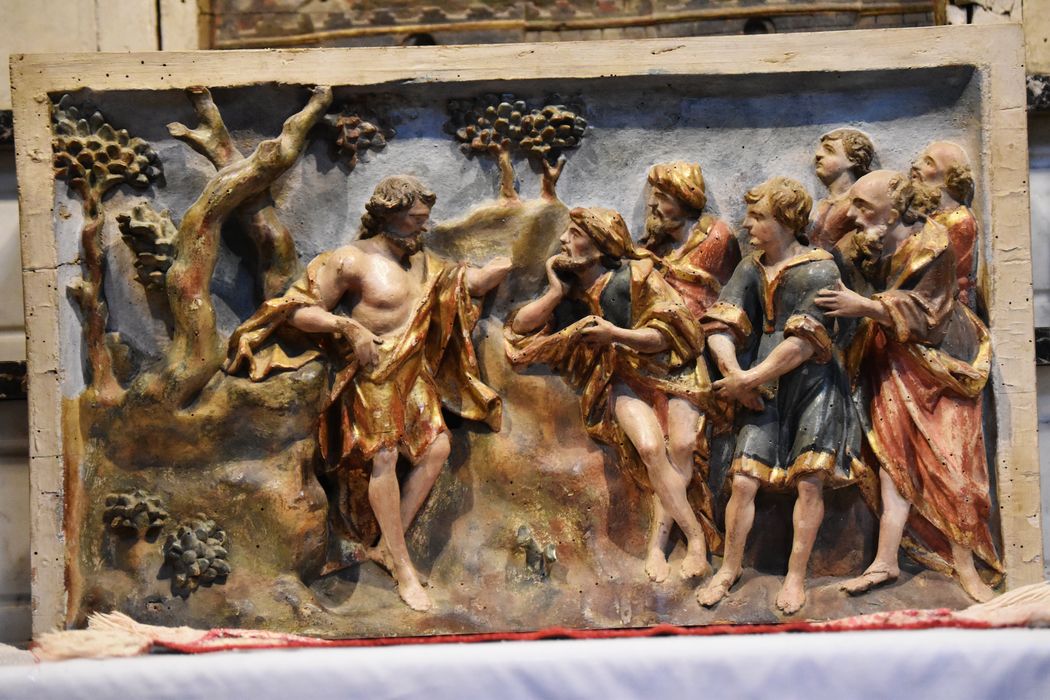 retable Saint-Jean-Baptiste, détail : Prédication de saint Jean-Baptiste