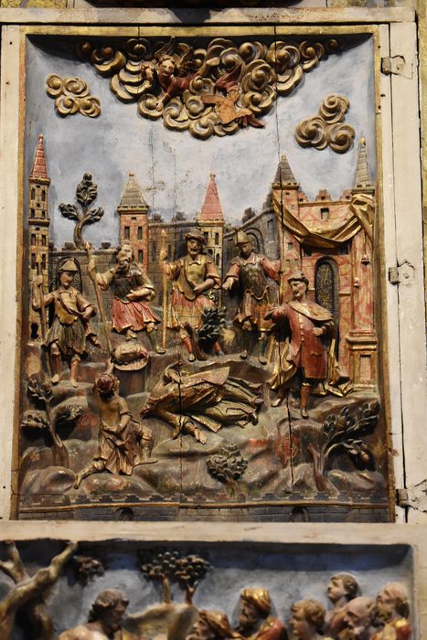 retable Saint-Jean-Baptiste, détail : Martyre de saint Valent