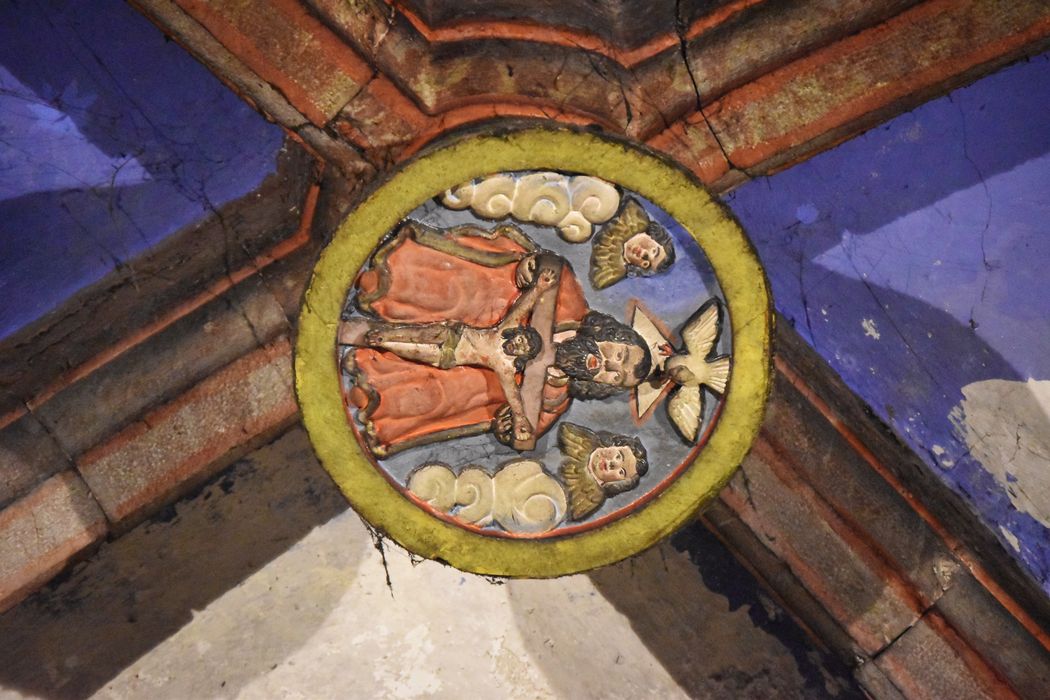 chapelle de a Trinité, détail de la clef de voûte