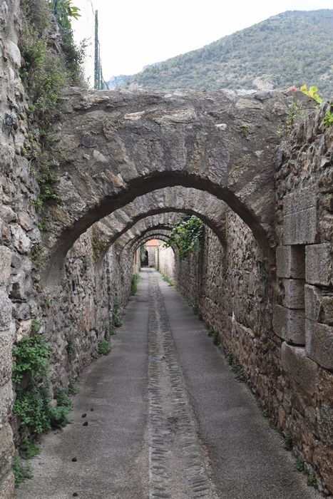 remparts nord, élévation sud du chemin de ronde, vue partielle