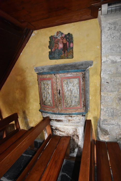 placard des fonts baptismaux