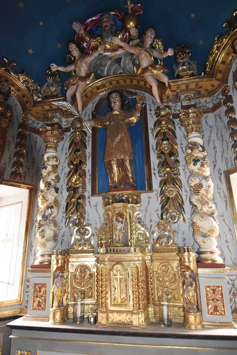 tabernacle, retable du maître-autel, statue : Saint Vincent