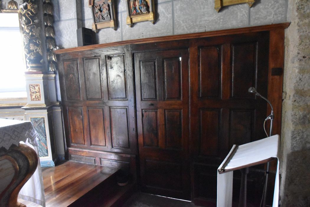 lambris de revêtement du choeur, vue partielle