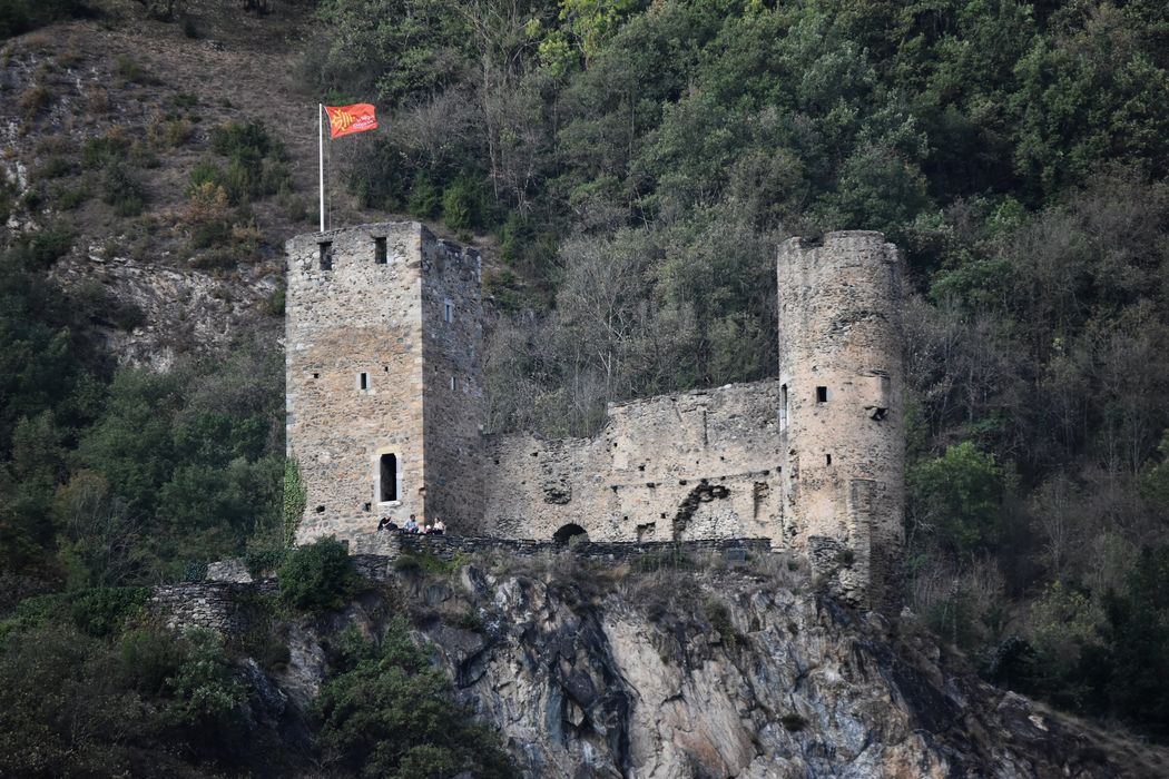 vue générale des vestiges depuis le Sud